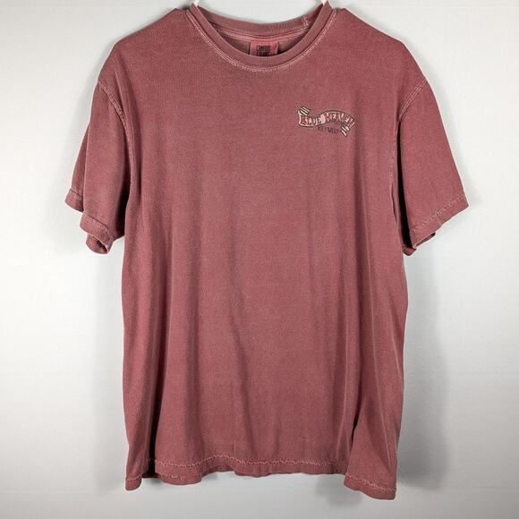 Comfort Colors M Blue Heaven Key West Tee Garment Dyed Rooster Graphic Shirt - Picture 3 of 5